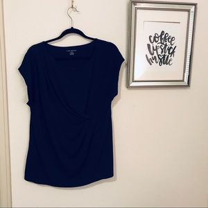 Lane Bryant Blouse Navy Blue Size 18/20
